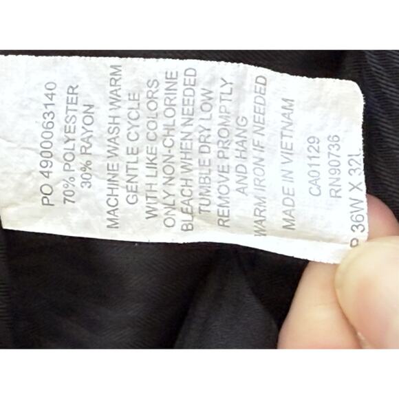 Michael Kors Women’s Blue Flat Front Stretch Dress Pants Size‎ L 36x32 - Picture 7 of 9